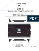 GTO Series 301.1 301.1II: Service Manual