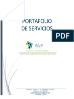 Portafolio de Servicio A&e Auditoria y Asesoria en Salud