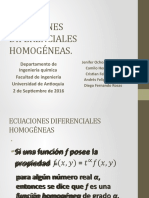 ECUACIONES DIFERENCIALES HOMOGÉNEAS Ultimas