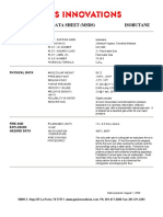 Material Safety Data Sheet (MSDS) Isobutane: Product Identification