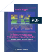 Supper, Martin. Musica electronica y música con ordenador