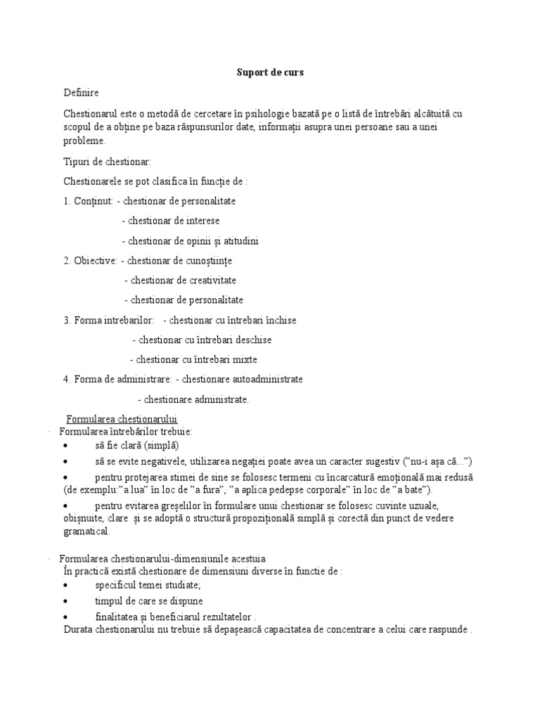 Test Psihologic | PDF