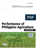 Performance of Philippine Agriculture, Third Quarter 2020