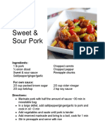 Sweet & Sour Pork