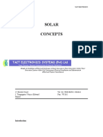 Solar Concepts: Tact Electronics Systems (PVT) LTD