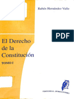 El Derecho de la Constitución volumen 1. Rubén Hernández Valle