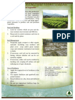 Good Agricultural Practices - General Guidelines: Production of Local Vegetables