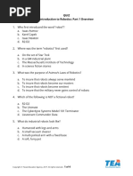 Quiz Introduction To Robotics: Part 1 Overview