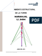 Reforzamiento Estructural de La Torre Naranjal LI - 0494: Junio Del 2015