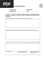 Quarterly Check-In Guide for Employees | PDF | Behavior Modification ...