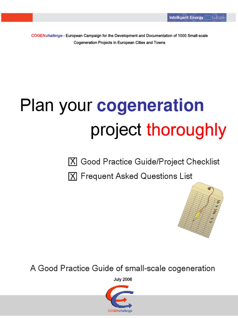 Small-Scale Cogeneration Guide | PDF | Cogeneration | Physical Quantities