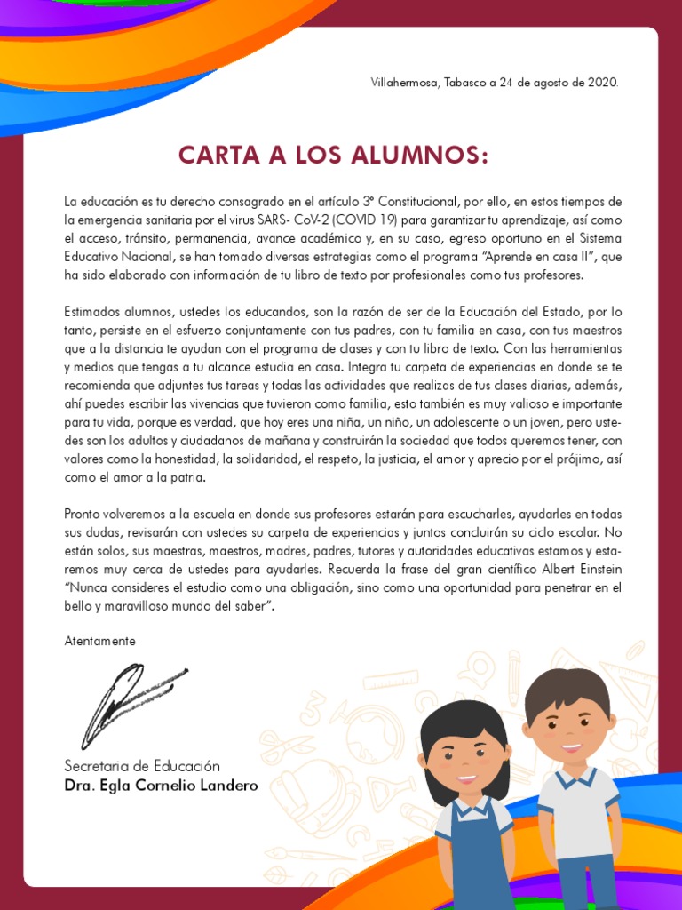 Carta AlumnosII | PDF