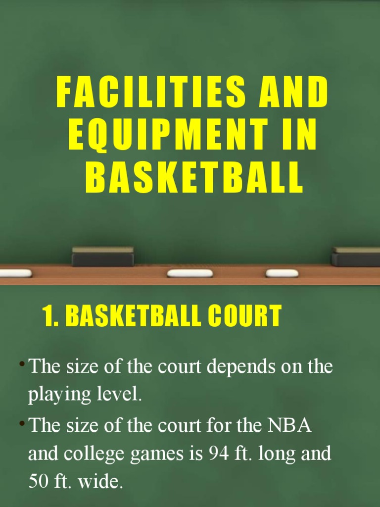 Facilities and Equipment in Basketball PDF Basketball Positions