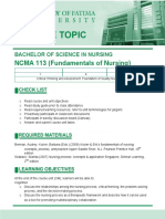 FU M1 CU4 LEC Critical Thinking and Assessment Foundation of Quality Nursing Care