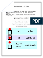 Prepositions of place