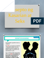 Konsepto NG Kasarian at Seks