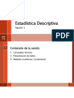 Estadística - Sesión 1