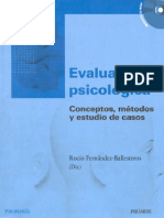 Rocio Fernández Ballesteros (Dir.) - Evaluacion Psicologica. Conceptos, Métodos y Estudio de Casos