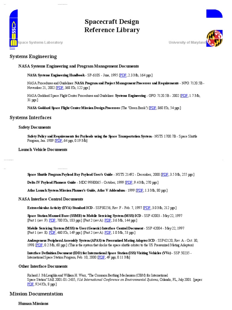 Akin's Spacecraft Design Resources | PDF | Space Suit | Nasa