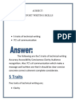 Report Writing Skills: 5 Traits and 7Cs