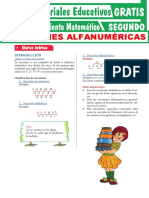 2ejercicios de Sucesiones Alfanuméricas para Segundo Grado de Secundaria