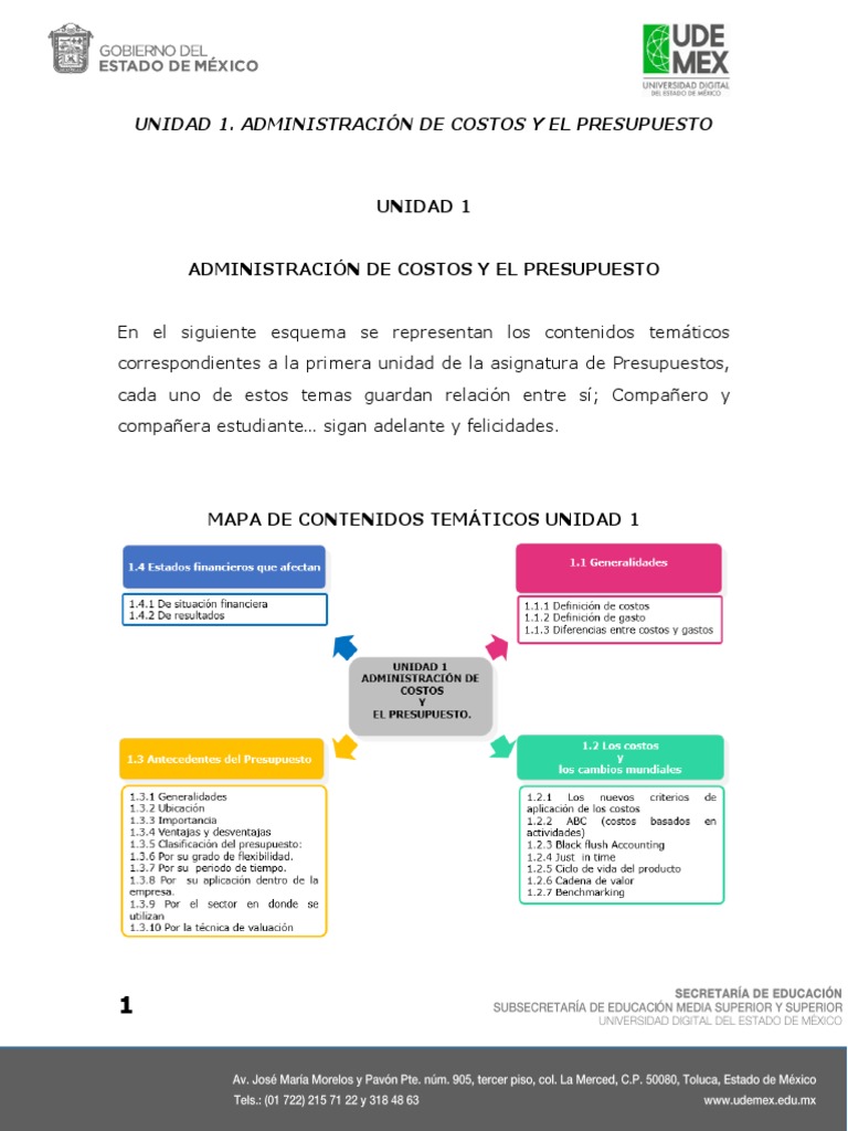 Administración de Costos y Presupuestos | PDF | Presupuesto | Empresas