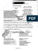 Combined Memorandum For NOM W Affidavit To Reargue The NOM For FAC W Exhibits NYS 29642-08 022811