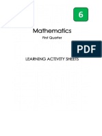 Activity Sheet in Math 6