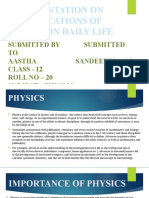 Physics in Daily Life