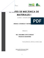 Mecánica de Materiales I - U1