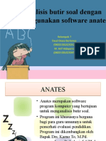 ANALISIS BUTIR SOAL DENGAN ANATES