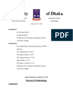 University of Dhaka: Research Methodology