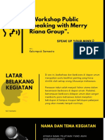 "Workshop Public Speaking With Merry Riana Group".