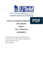 Faculty of Manufacturing Engineering SEM I 2020/2021 4BMFG-1 Task 1 (Individual) Assignment 2