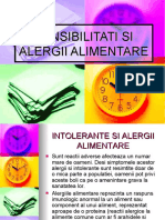 Sensibilitati Si Alergii Alimentare