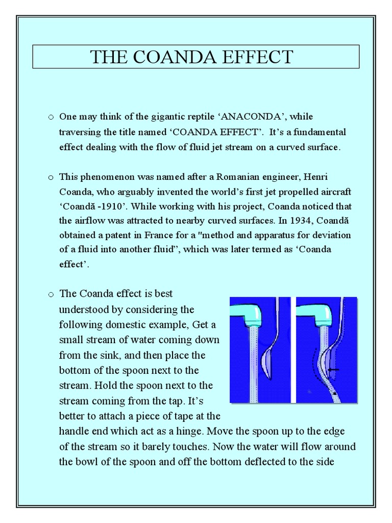 The Coanda Effect PDF Wing Lift (Force)