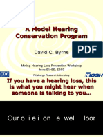 A Model Hearing Conservation Program: David C. Byrne
