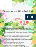 Summative Test No. 2 English 6