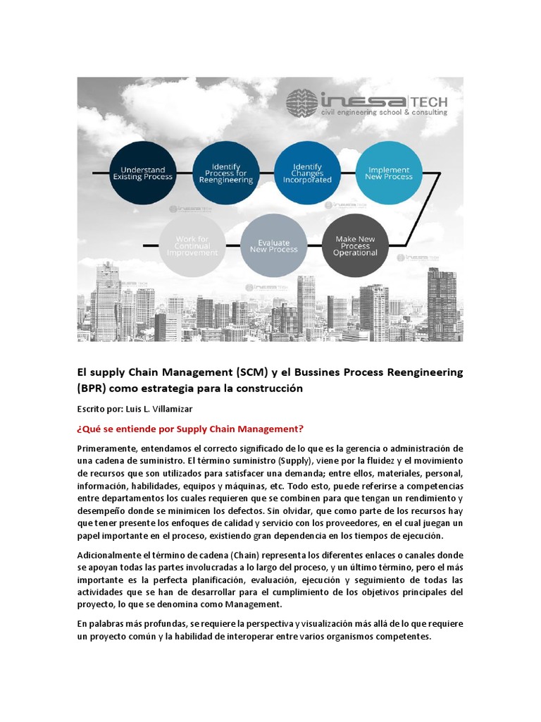 El Supply Chain Management | PDF | Gestión de la cadena de suministro ...