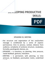 6. Developing Productive Skills -Writing