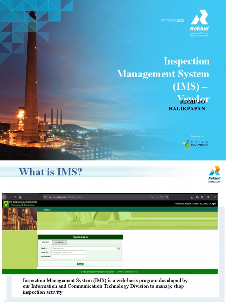 Vendor Guide to Inspection Management System | PDF | Computer Science ...