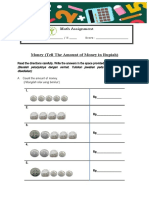 2 Math Assignment - Tell The Amount of Money