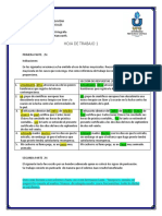 HOJA de TRABAJO 3 Mayúsculas y Signos de Puntuación