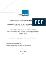 1. a Política Externa de Angola Na África Austral SADC