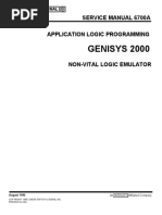 GENISYS 2000: Service Manual 6700A Application Logic Programming