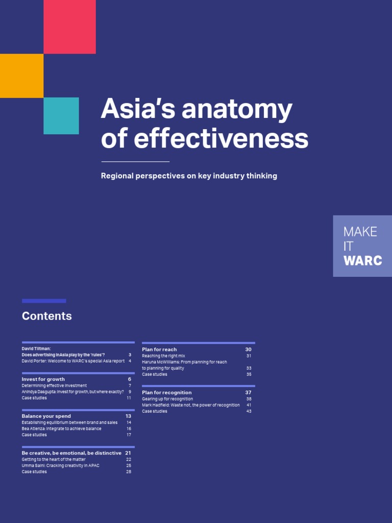 Asia's Anatomy of Effectiveness: Regional Perspectives On Key Industry ...