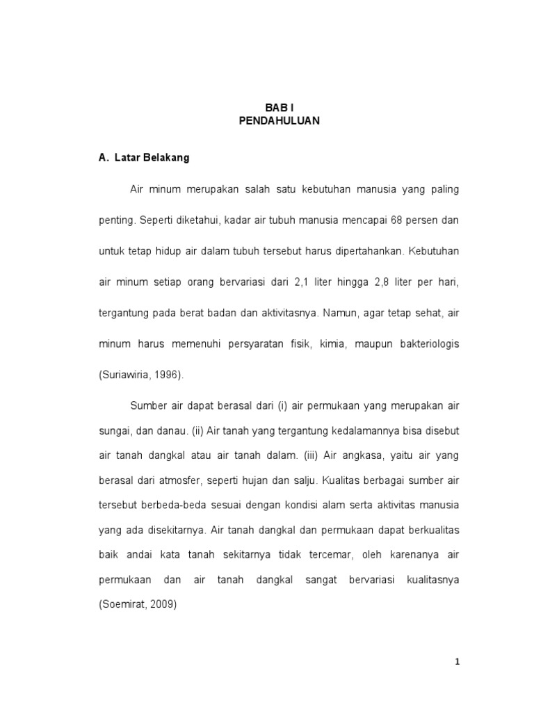 Proses Sterilisasi Air Mineral Ruteng | PDF