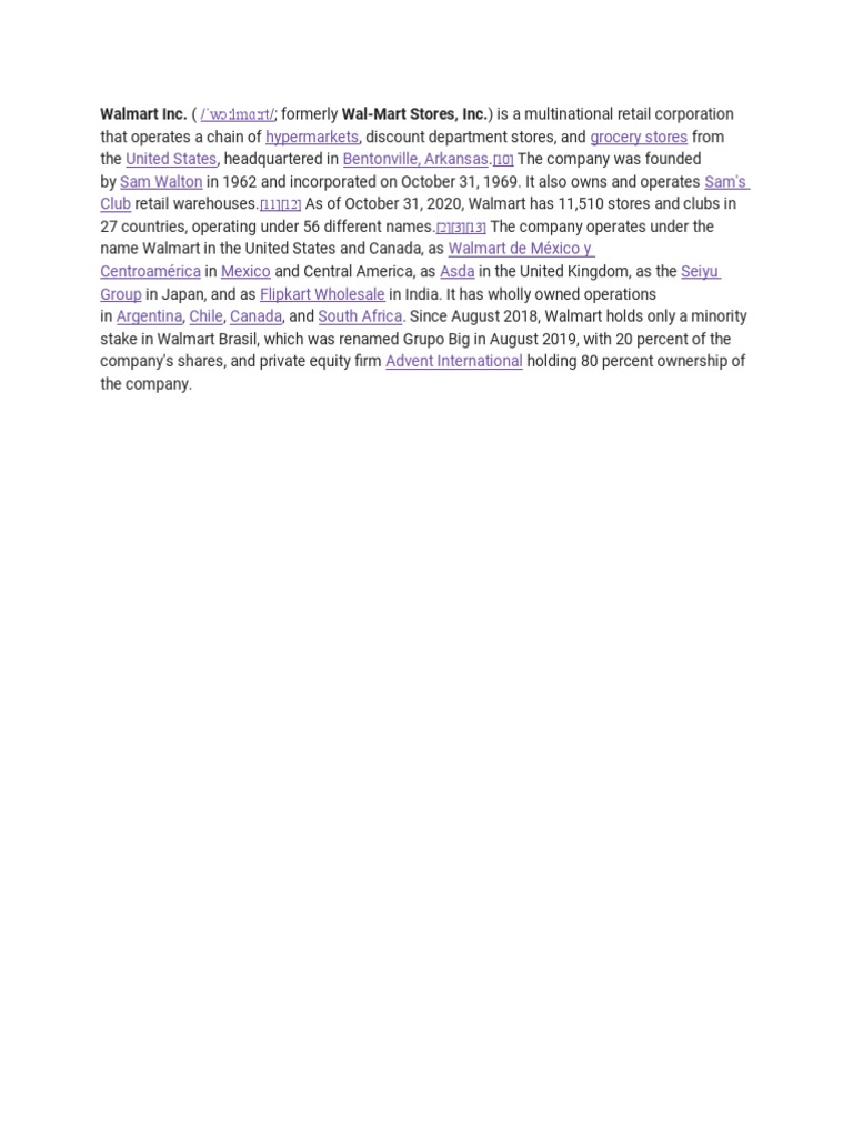 Walmart | PDF