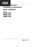 User Manual and Installation Instructions Riva Compact M90E.24S M90E.28S M90E.32S