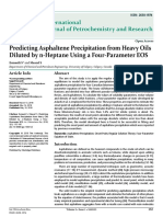 Predicting Asphaltene Precipitation From